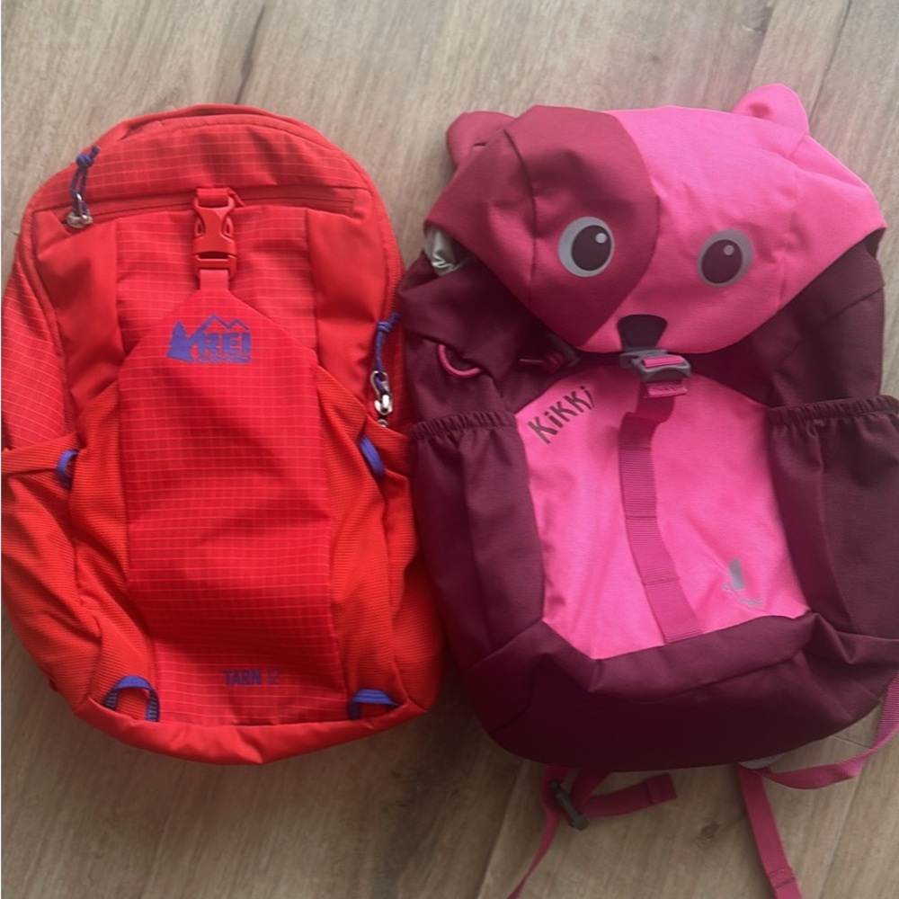 Mini Kids Backpack - Pink and Red